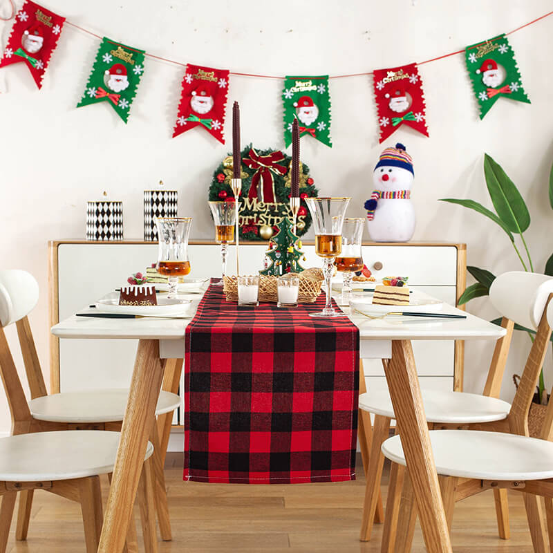 Buffalo Plaid Table Runner and Placemats