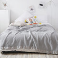 Cotton Waffle Bed Throw Blankets