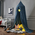 bed canopy-blue