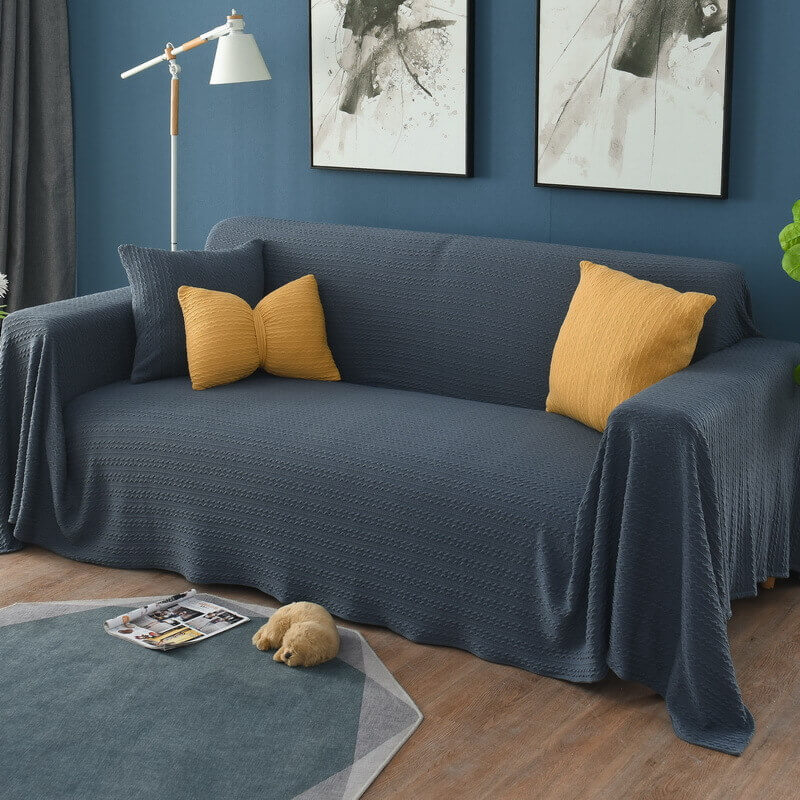 sofa blankets-navy