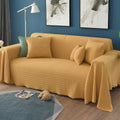 sofa blankets-yellow